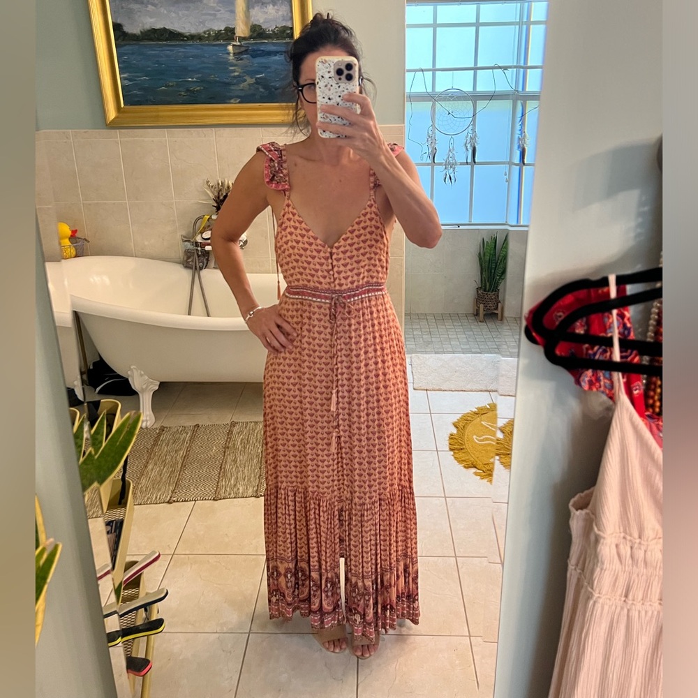 Spell and the gypsy pink maxi dress